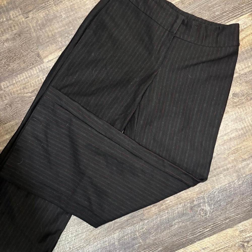 Y2K NewYork & Co Petite Black‎ Pinstripe Dress Pants XS Petite Career Office